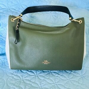 COACH MIA Olive Green/Cream New